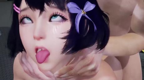 【3D动漫】短发美少女的高潮翻白眼体验，颜值与快感的双重盛宴！